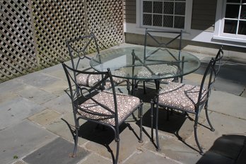 Patio.com Patio Set With Custom Cushions Covered In Water-Resistant Fabric - Includes Durable Protective Cover