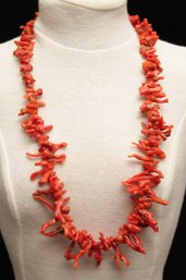 Vintage Red Coral Necklace