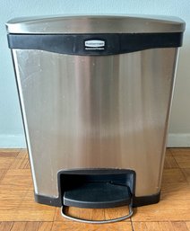 Rubbermaid 2 Compartment Stainless Steel Trash Can