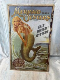 Mermaid Oysters Sign