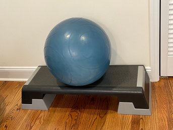 Workout Ball And Exercise Step Platform