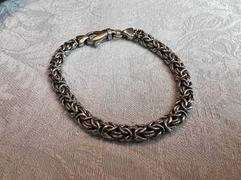 Sterling Silver Reticulated Bracelet, Weighs 9g