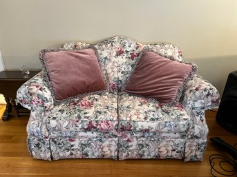 Florally Designed Lay Z Boy Two Seat Couch