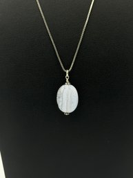 Beautiful Howlite & Sterling Silver Necklace