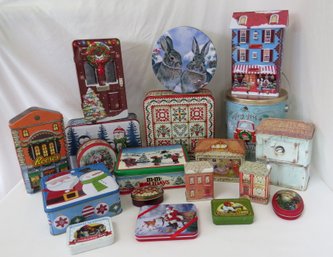 A Lot Of Useful Holiday Decorative Storage Tins