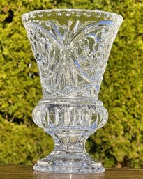 Thick German Bleikristall Footed 9' Vase