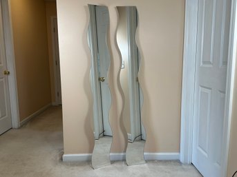 A Pair Of Wavy Mirrors By IKEA