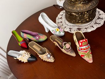 Collection Of Miniature High Heel Shoe Figurines