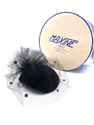 Vintage Ladies Maxine Fascinator And Hat Box