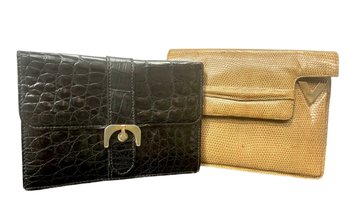 Pair Of Vintage Clutch Bags - Finesse And Balenca Paris