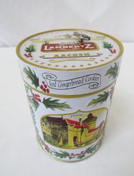 Lambertz Iced Gingerbread Cookie Wind Up Musical Holiday Cookie Tin - Working