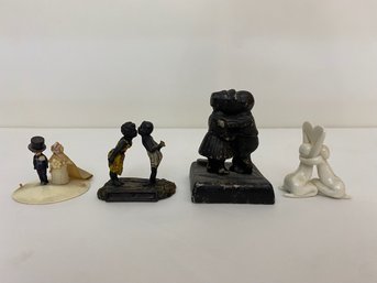 Vintage Miniature Couple Figurines (4)