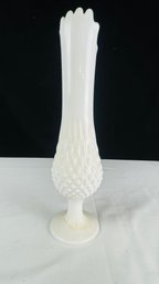 Fenton White Milk Glass Vase