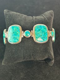 Sterling And Turquoise Bracelet