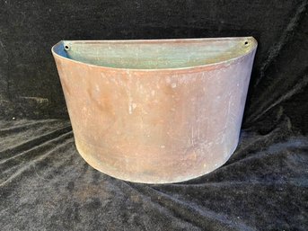 Metal Demi-Lune Planter Box