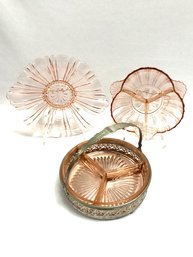 Unique Pink Depression Glass Trip