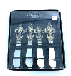 New Old Stock Ambiance Collections 7 Fleur De Lis Spreader Set