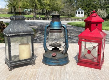 A Trio Of Candle Lanterns - Just In Time For Outdoor Entertaininig!