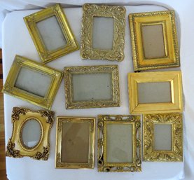 A Lot Of 10 Gold Colored Frames