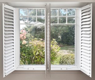 A Pair Of Anderson Casement Windows And Interior Shutters