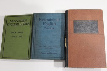 3 Vintage English / Vocabulary Books