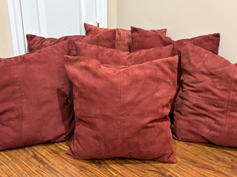 A Set Of Microfiber Accent Pillows
