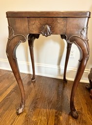 Mahogany 18th Century Side Table With Drawer