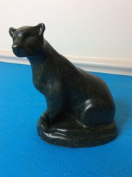HUSKY PANTHER HANDCRAFTED IN ECOCAST SCULPTURE