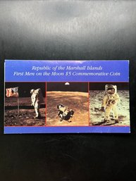 Republic Of The Marshall Islands First Men On The Moon $5 Commemorative Coin