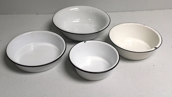 4 Different Size Metal  Bowls