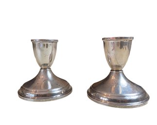 Vintage Weighted Sterling Candle Holders