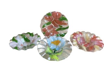 Set Of Fused Glass Bowls