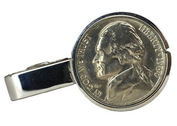 Balfour Jefferson Nickel Tie Clasp (1964)