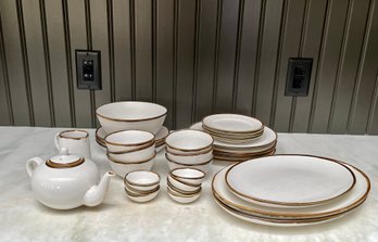 Lot Of Assorted Soho Home Stoneware Dining Plates