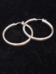 Silver Hoop Earrings 445