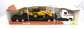 Vintage ERTL John Deere Construction Equipment Hauling Set Steel Die Cast New In Original Box