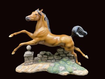 King Of The Wind Porcelain Statue By Pamela Du Boulay