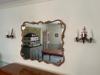 Ornate Gilt Frame Mirror.