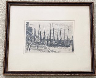 Billingsgate By James McNeill Whistler Etching, Signed