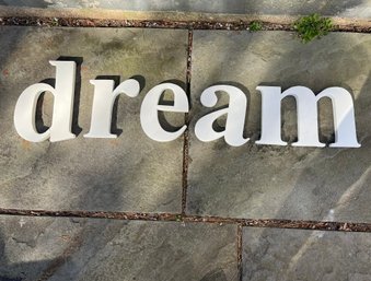 Pottery Barn Wall Hanging Oversized Letters (DREAM)