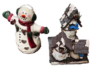 Decorative Snowman Figurines