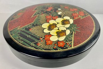 Mid-century Japanese Lacquerware Sectioned Lazy Susan