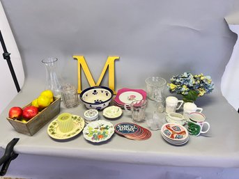 Lot Of Decorative Items And Glassware