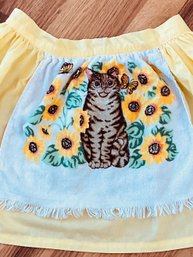 Fix Your Cat Some Dinner And Drinks Tonight In This Cute Yellow Cooking Apron