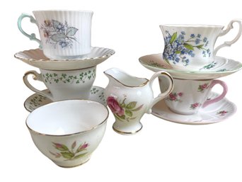 Collection Of China Cups And Saucers