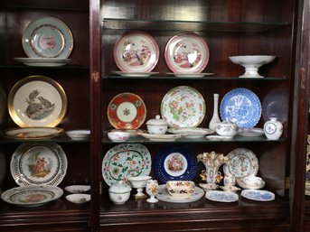 Two Cabinets Full - OVER 100 PIECES - Of Mostly English / German Made China With Asian Designs / Patterns NICE