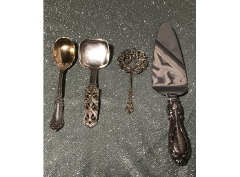 4 Pieces Of Vintage Sterling Silver