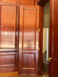 A Majestic 8' 9'Mahogany Door & False Door - Includes Trim & Jamb - Doors 28 - 28A