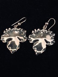 Pressed Leaf Dangle Earrings 449