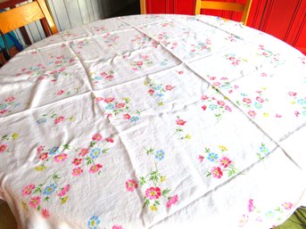 Vintage Floral Bouquet Rectangle Tablecloth